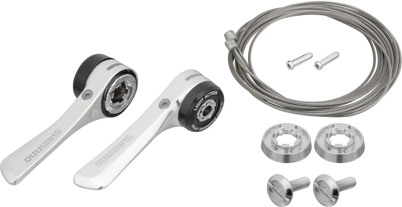 Shimano Schalthebel V+h Set SL-R400 2-/3-/8-fach Für Aluminiumrahmen – Bild 4