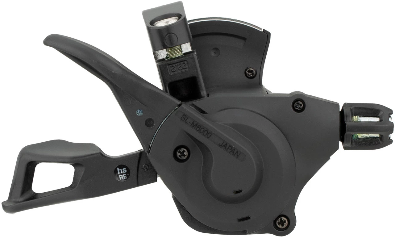 Shimano Deore V+h Schaltgriffe SL-M6000 Klemmschelle M. Ganganzeige 2/3/10fach – Bild 4