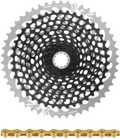 SRAM XG-1295 Kassette + PC X01 Eagle Kette 12-fach Verschleißset