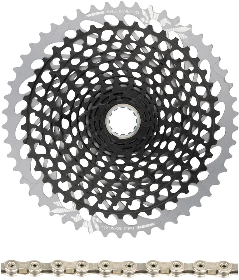 SRAM XG-1295 Kassette + PC X01 Eagle Kette 12-fach Verschleißset – Bild 3