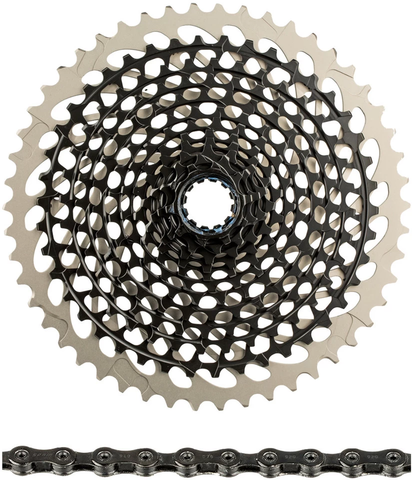 SRAM XG-1295 Kassette + PC X01 Eagle Kette 12-fach Verschleißset – Bild 6