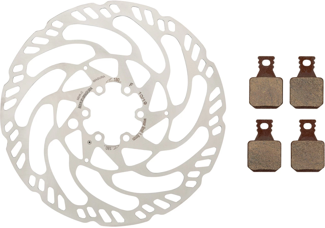 MAGURA MDR-C Bremsscheiben Und Belag Kit 6-Loch 180 Mm