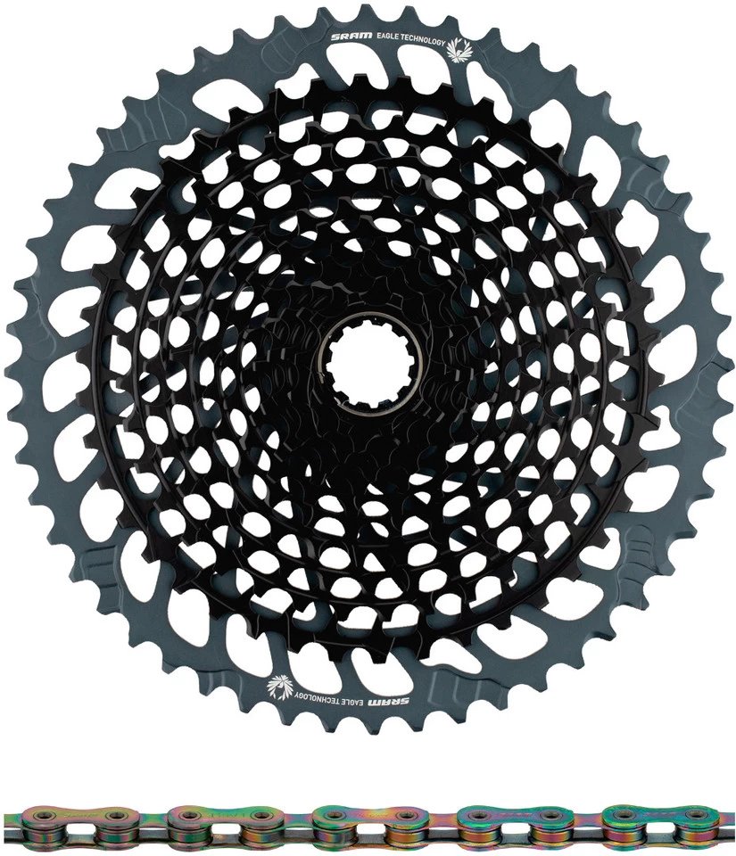 SRAM X01 Eagle XG-1295 Kassette + Eagle Kette 12-fach Verschleißset – Bild 10