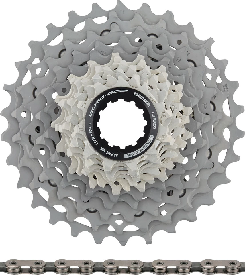 Shimano Dura-Ace Kassette CS-R9200 + Kette CN-M9100 12-fach Verschleißset