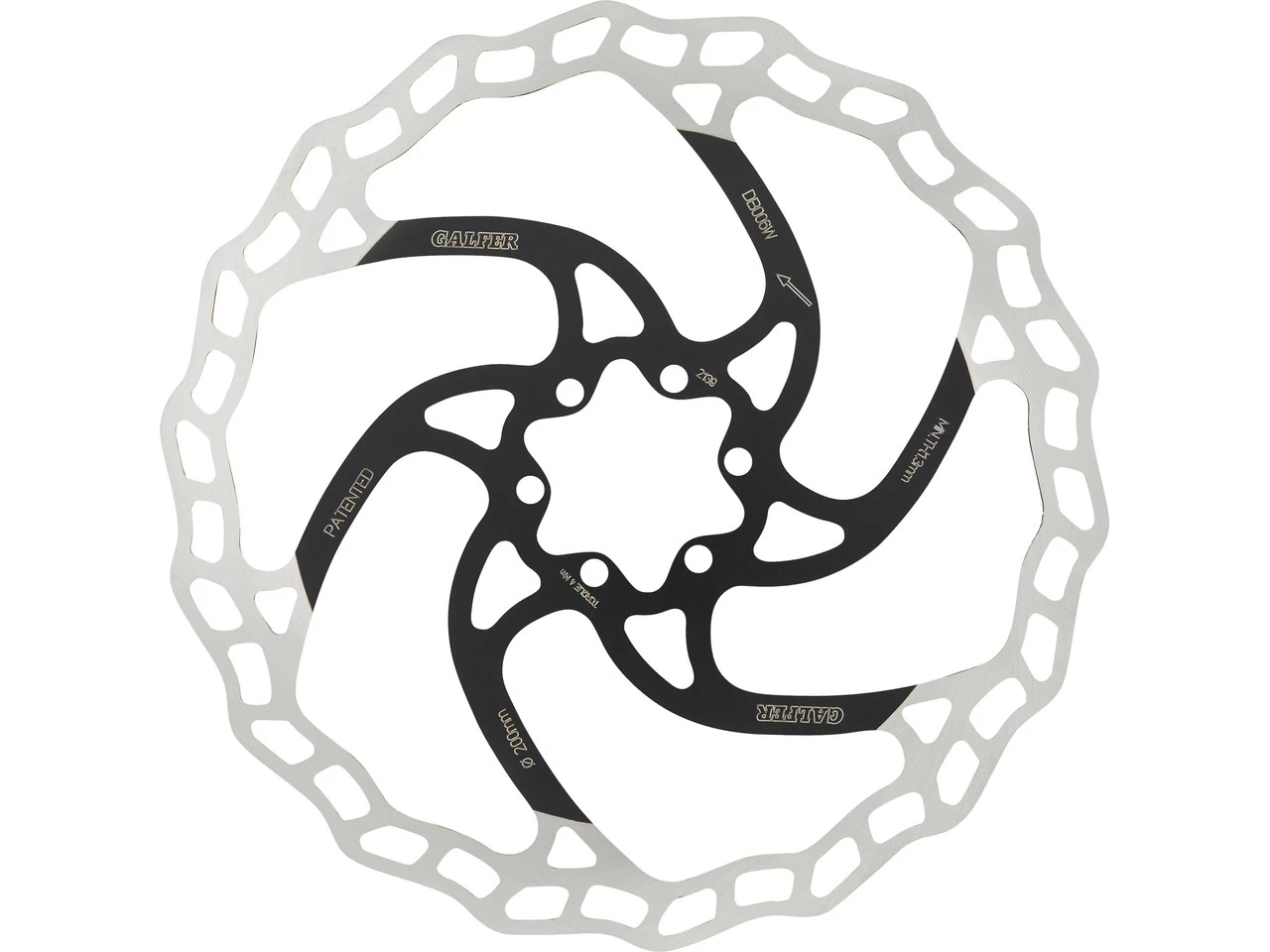 GALFER Fixed Disc Wave 1,8 Mm MTB 6-Loch Bremsscheibe – Bild 3