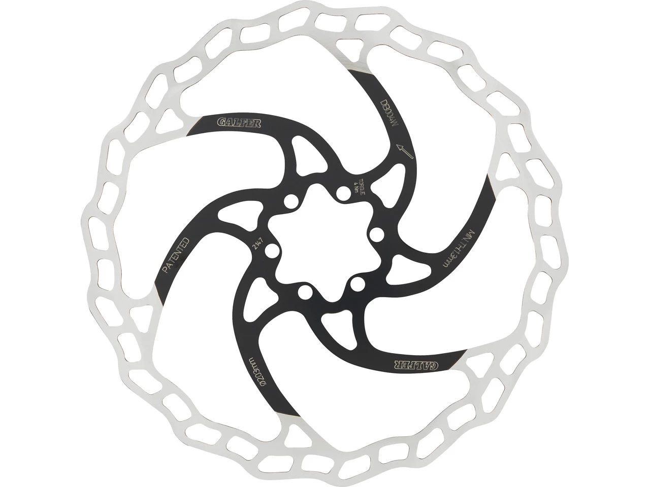 GALFER Fixed Disc Wave 1,8 Mm MTB 6-Loch Bremsscheibe – Bild 5