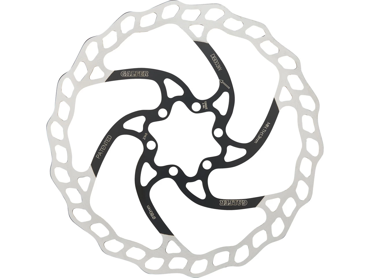 GALFER Fixed Disc Wave 1,8 Mm MTB 6-Loch Bremsscheibe – Bild 7