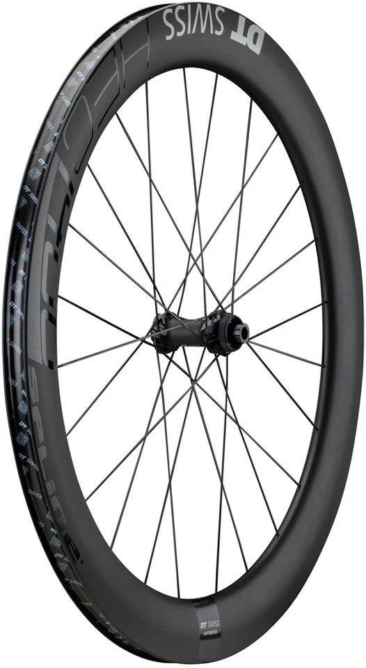 Dt-swiss HEC 1400 SPLINE 62 Carbon Disc Center Lock Hybrid 28" Laufradsatz – Bild 2