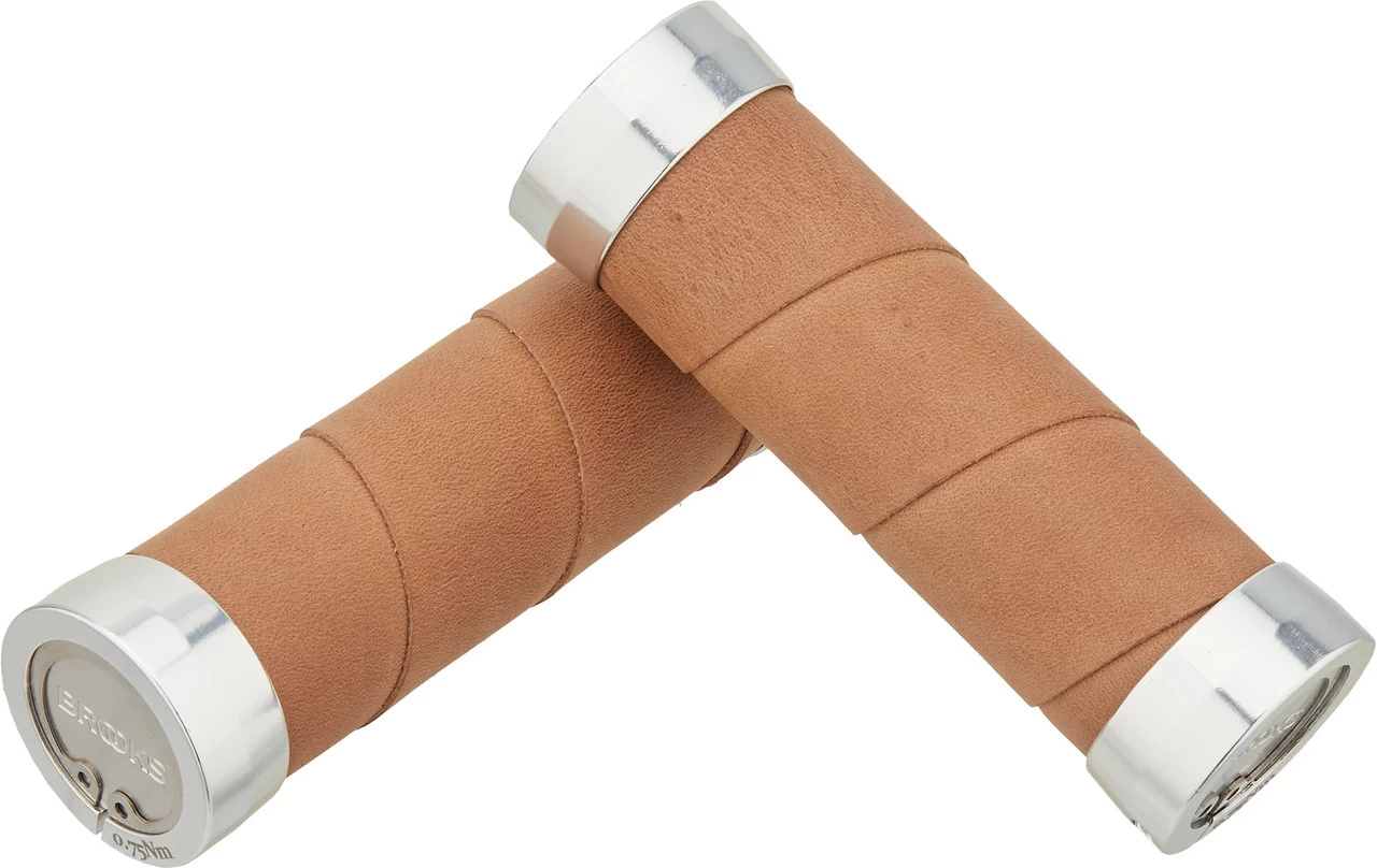 BROOKS Slender Leder Lenkergriffe Für Drehgriffschalter Beidseitig – Bild 10